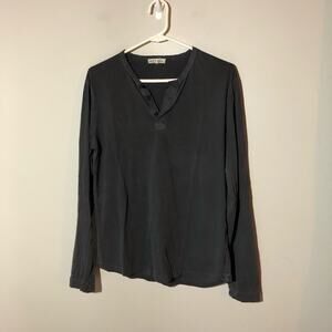 Alex mill mens S blue grey henley shirt